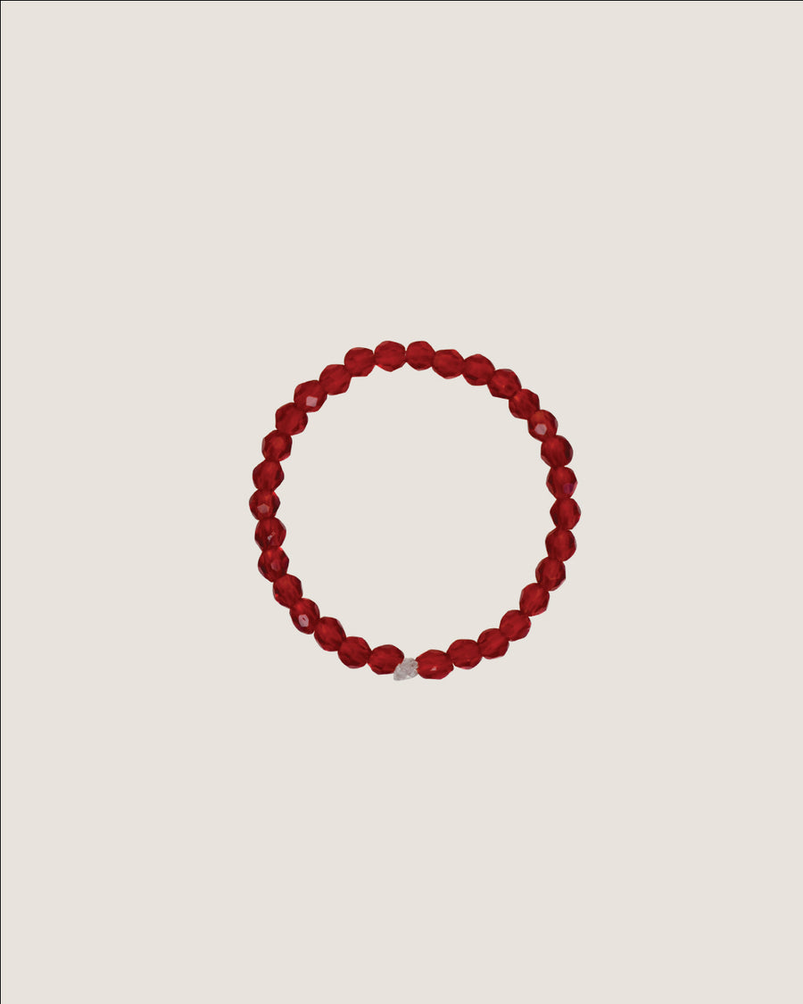 Glitter Ring (ruby red)