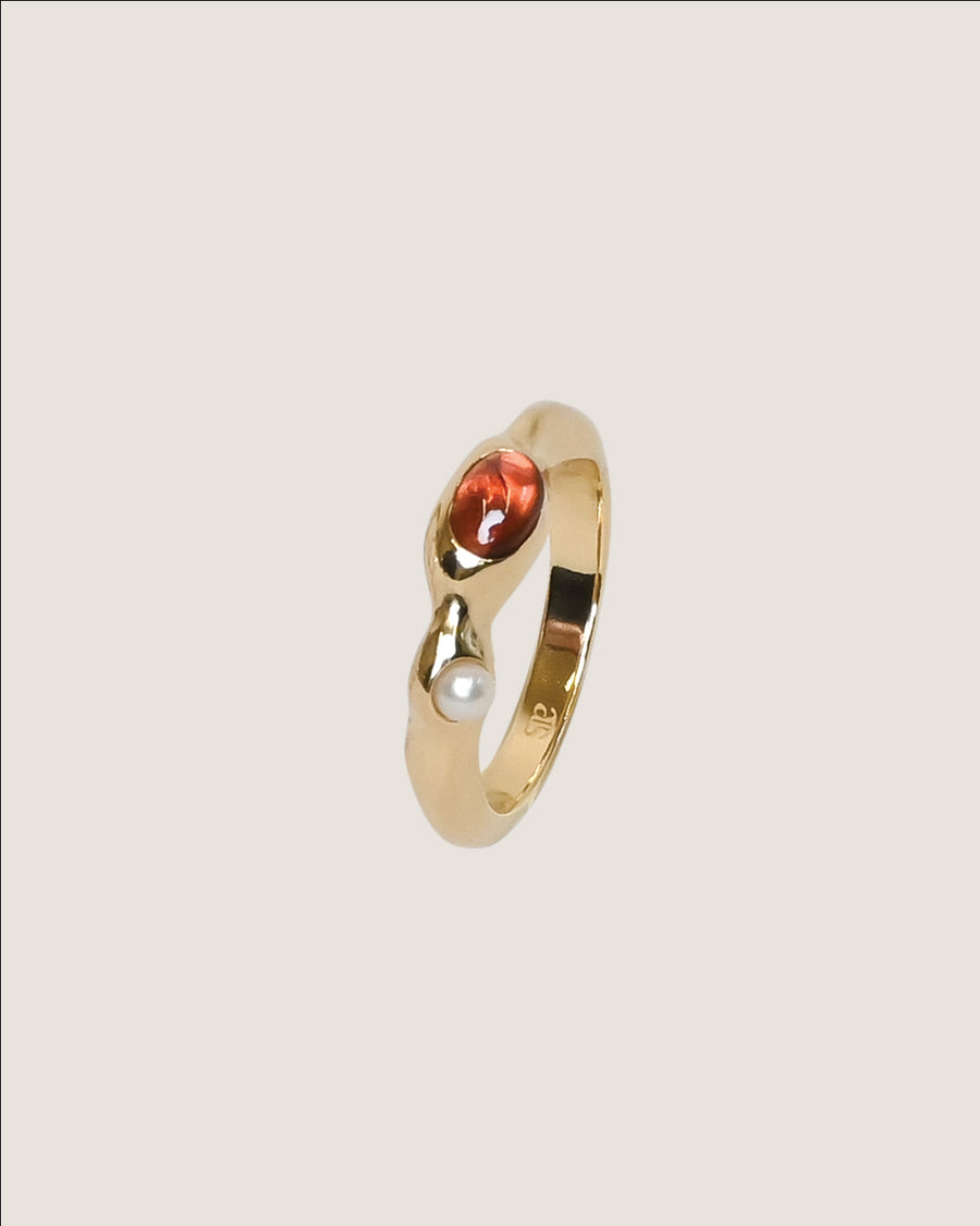Radiance Ring Granat gold
